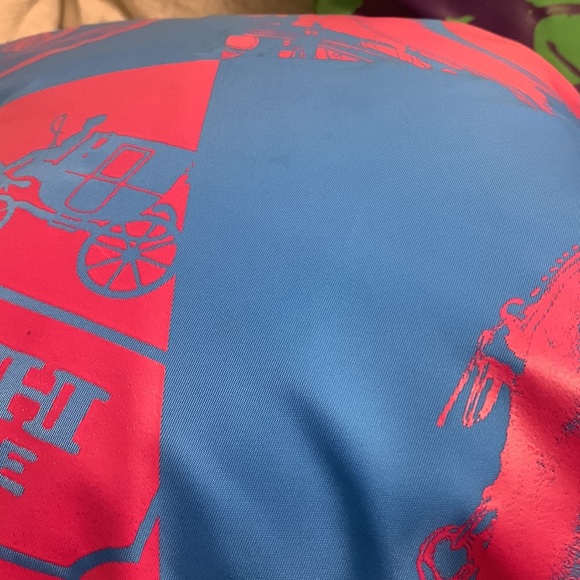 Coach Pillow Cases. Set of two. 17 x 17 inches. Pink/Blue and Purple/Green - Picture 5 of 16